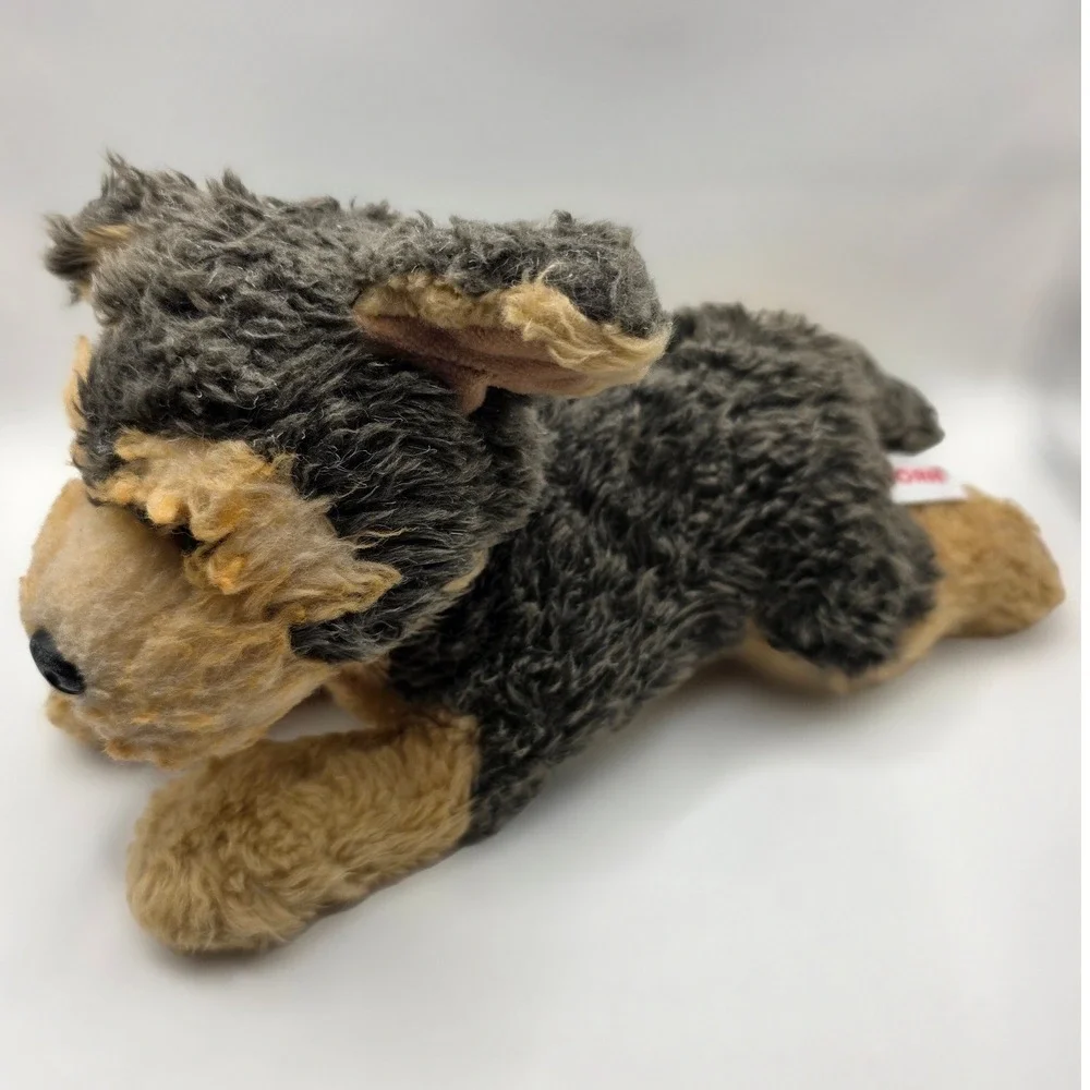 Aurora Plush Dog Black Tan German Shepherd Puppy Stuffed Animal 4x9in